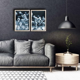 Wallity Set de 2 Cuadros Decorativos Enmarcados en MDF Multicolor